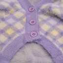 4 x Dog Sweater, Sweaters for Small Dogs, Warm Soft Pet Clothes for Puppy, Medium Large Cat, Dogs Girl or Boy, Dog Shirt for Winter Christmas (Purple, Large)