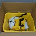 Commercial Mop Bucket with Side Press Wringer on Wheels, Including One Commercial Mop, 35 Quart, Yellow