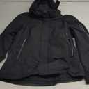 Men's Heated Jacket Winter Waterproof Ski Jacket Insulated Windproof Outdoor Heated Coat Mountain Windbreaker (Medium, Black)