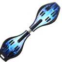 Caster Board, Deluxe Junior Skateboard with Illuminating Wheels for More Excitement,Fun and Visibility, Twistboard for Kids 8+, Upgrade Color