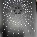 Wide Rain Shower Head With 5 Modes Handheld Showerheads, High Pressure Showerhead Combo with Extension Arm for Bathroom Accessories, Adjustable Shower Head with Anti-Clog Nozzles (Black)