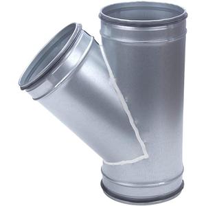 A-KARCK Duct Splitter for Dryer Vent Hose 6 inch, 45 y Shape Duct Connector for Exhaust Fan Hose, Precision Welded Galvanized Steel Prevent Air Leakage