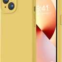 LOVE 3000 Designed for iPhone 14 Pro Case, Premium Silicone with [Soft Anti-Scratch Microfiber Lining] Shockproof Protective Phone Case for Men Women Girls 6.1", Creamy Yellow