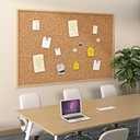 FunStick 24"x118" Large Cork Board Sheets Rolls with Adhesive Backing for Walls 1.5mm Thick Wood Corkboards Peel and Stick Cork Bulletin Boards Wall Paper Decor for Office Dorm House Wall Tiles Crafts