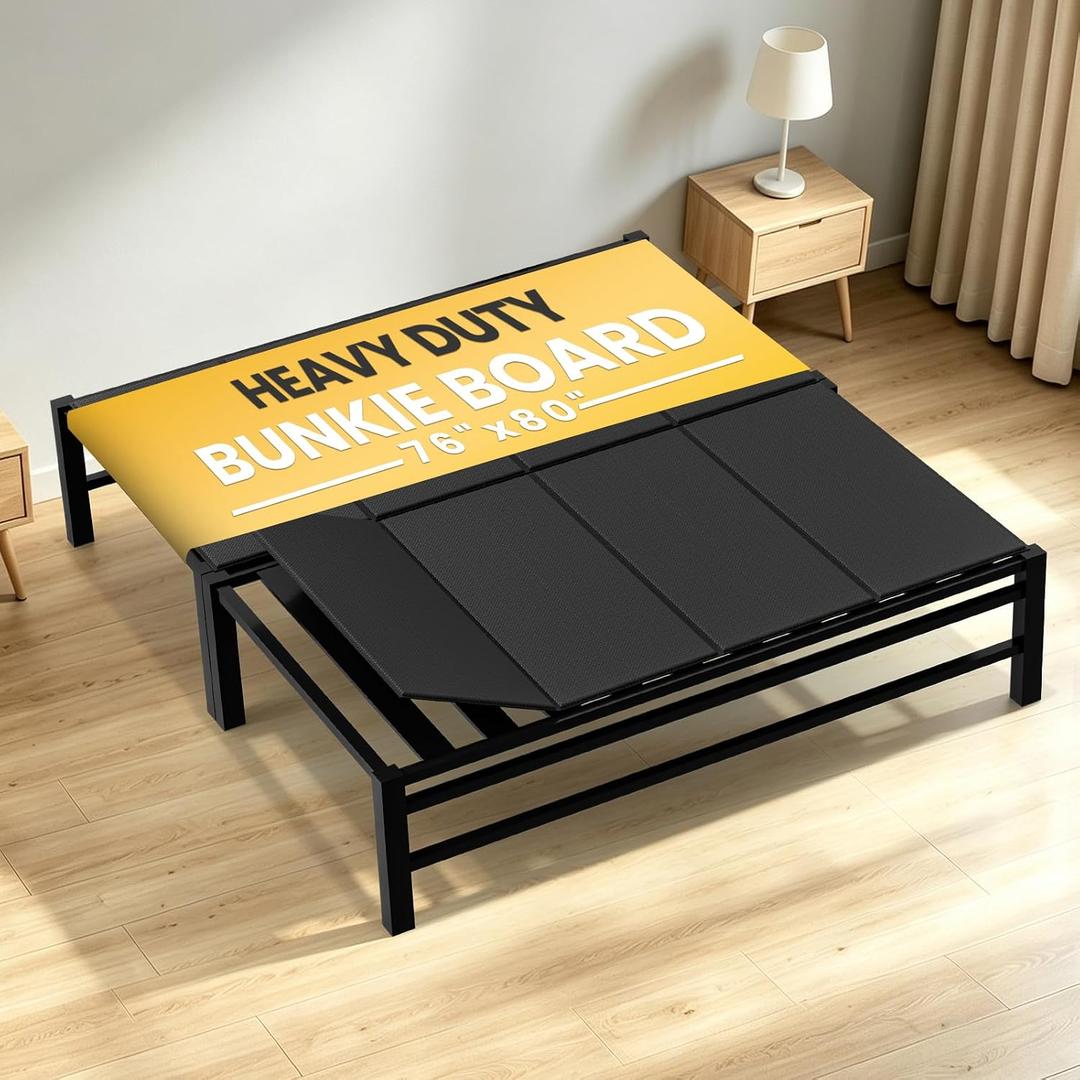 King Size Bunkie Board 76x80'' Anti-Sag Under Bed Support Pad