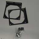 YAODHAOAD Fan Mount Stand Bracket, Metal Computer Case Fan Mount Rack Kit, Universal PC Case Fan Holder Accessory for Enhanced Cooling System DIY (2PCS) (12CM)