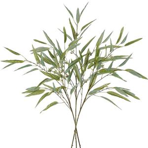 Melorca&Guilla Artificial Plants,3PCS 39" Green Fake Eucalyptus Stems,Faux Branches for Vase,Greenery Stems Artificial Branches for Shop Garden Office Home Décor (3, Green Eucalyptus)