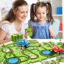 Beby Buty 48PCS Puzzle Race Track Car Set for Toddlers Kids Boys, Toddler Toys Birthday Gifts for 3 4 5 6 Years Old Boys and Girls, Floor Puzzle Tracks Car Toys for Ages 3-5 4-6