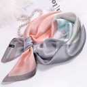 Fashion Hair Scarf for Women Soft Silk Feeling Head Scarves Head Wrap Square Bandanas 27.5 27.5 inches