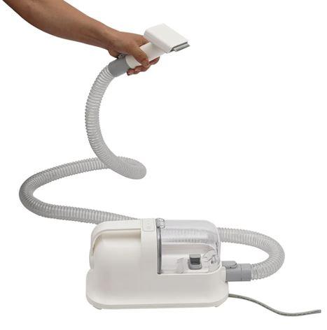 Pet Grooming Vacuum, Hair Trimmer for Dogs & Cats w/1.27qt Dust Cup & 6.23ft Hose,13000PA Suction,5 Grooming Tools,Low Noise, White