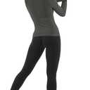 MathCat Seamless Workout Shirts for Women Long Sleeve Yoga Tops Sports Running Shirt Breathable Athletic Top Slim Fit  (Black), M