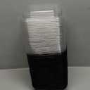 60 Pack 4-compartment Bento Snack Boxes with Lids Reusable Divided Lunch Containers for Travel Work Home Outdoor Camping (Black)