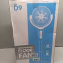 Cordless Rechargeable Pedestal Fan, 12000mAh Battery, Remote Control, Large