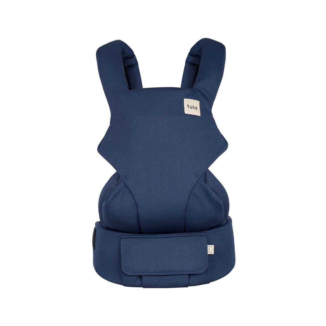 Baby Tula Explore Mesh Baby Carrier 7  45 lb, Adjustable Newborn to Toddler Carrier, Multiple Ergonomic Positions Front and Back, Breathable and Cool  Tula Coast + Mesh, Indigo