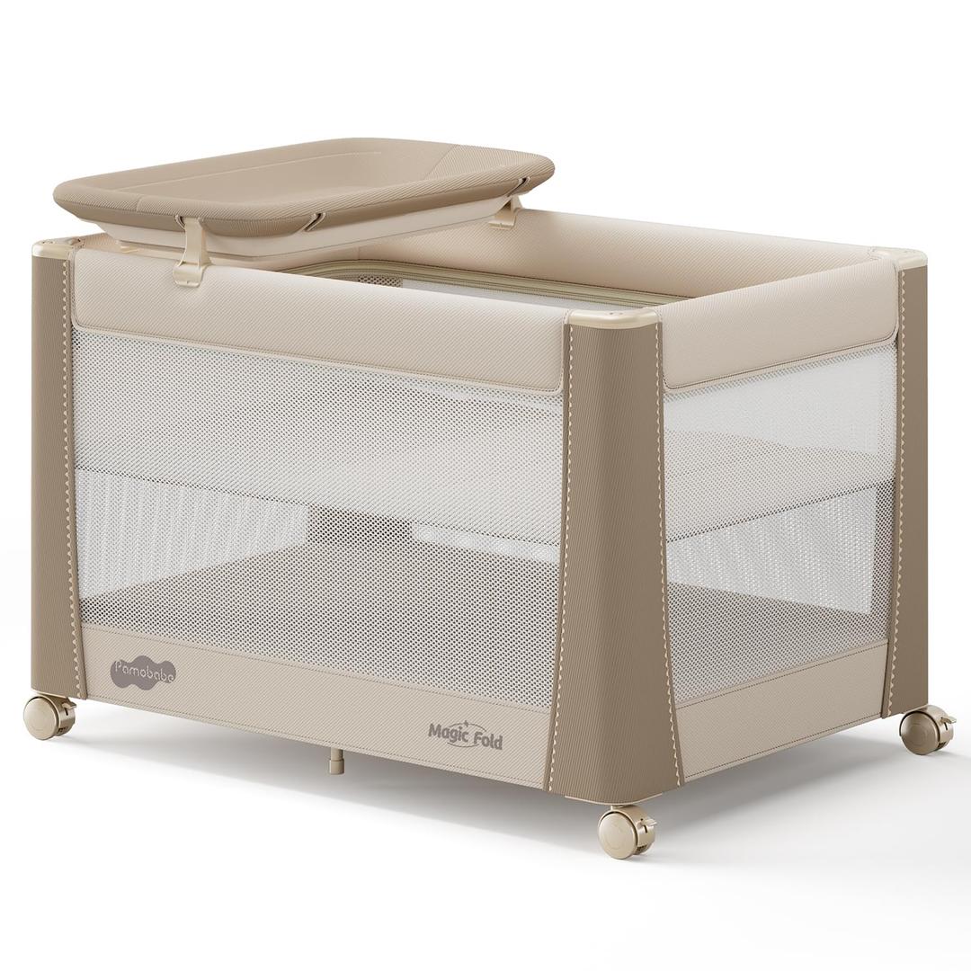 Pamo Babe Deluxe Pack and Play with Bassinet & Changing Table