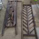 Outsunny 79in Wooden Garden Arbor Arch Trellis with Classic Countryside Style, Pergola Style Roof for Climbing Vines for Ceremony Party Weddings