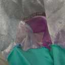 Little Girls Mermaid Princess Costume for Girls Dress Up Party with Gloves,Crown Mace 3-10 Years (4-5 Years, Purple-29)