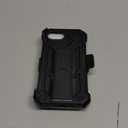 FNTCASE for iPhone 16e 2025 Case: for iPhone 16E Military Grade Rugged Phone Cover with Kickstand & Holster | Shockproof TPU Protection Bumper Matte Textured Design | Heavy Duty Protector (Black)