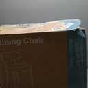 2PCS Dining Chair, White Iron Bracket Backless Seat Height 40cm Bedroom(B)