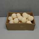 30PCS Velvet Christmas Ball Ornaments Set, 2.36" Shatterproof Baubles for Christmas Tree Decorations, Hanging Baubles with Soft Velvet Finish for Thanksgiving Holiday Party Dcor, Cream White