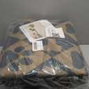 Jute Woven Checkered Area Rug 8x10, Sage Green Pet & Cat Proof Jute Indoor Outdoor Natural Carpet, Scratch-Resistant Dog Paw Plaid Design with Bone Motifs Print, Non-Slip for Living Room Bedroom