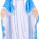 Small Mary Statue Virgin Mary Religious Figurine Virgin Mary Sculpture for Home Catholic Altar Decor