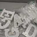 Honoson 7 Pcs 6.5 Inch Engagement Party Decorations Engaged LED Letter Lights Sign Lights Table Decoration for Wedding Engagement Bridal Shower Engaged Party Decor