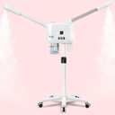 Professional Facial Steamer, 2 in 1 Face Steamer with Cold & Hot Mist, Facial Steamer with Timer Function, Stand Face Steamer Adjustable Height for Spa, Salon and at Home use