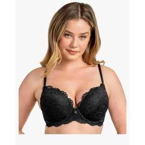 Womens Maximum Cleavage Underwire Push Up Bra, L