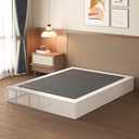 Lutown-Teen 10 Inch California King Box Spring High Profile, Heavy Duty Metal Cali King Box Spring Bed Base with Fabric Cover, Mattress Foundation, Noise Free, Easy Assembly