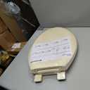 Highcraft B4TSPE Elongated Plastic Toilet Seat Slow Close ? Easy Remove, Bone