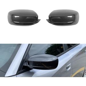 Compatible with 2011-2020 Chrysler 300 Charger Carbon Fiber Pattern Side Door Wind Mirror Covers Cap Trim