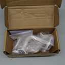 3 FT Heavy Duty Metal Stairs Railing Indoor White, Wall Mount Pipe Stair Handrail - Hand Rails for Indoor & Outdoor Steps, Banister Deck Porch Patio Railing, Wall Grab Bars for Seniors