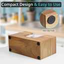 Paper Towel Dispenser Countertop, Acacia Wood Bathroom Paper Towel Holder, Napkin Holder for Kitchen, Multifold C-Fold, Z-Fold, Trifold for Bathroom Toilet Home
