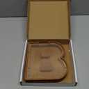 Wooden Money Bank Personalized Letters Coin Bank Text Engraved Money Box Wooden Coin Bank Gift for Kids Christmas Birthday Gift Home Decoration (B)