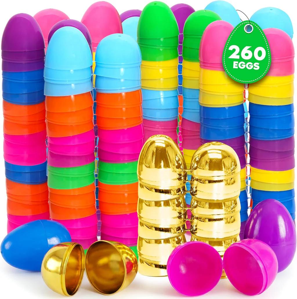 Taboom Bulk Easter Plastic Eggs 260 Count