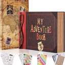 Adventure Book Diary Photo Scrapbook, Hard Cover Movie Style Scrapbook for Anniversary, Wedding, Travelling, Birthday, Christmas (Up Adventure book various sizes)