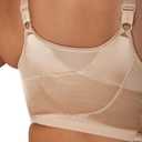 Playtex Women's 18 Hour Front Close Extra Back Support Wireless Bra, USE52E (38D, Nude)