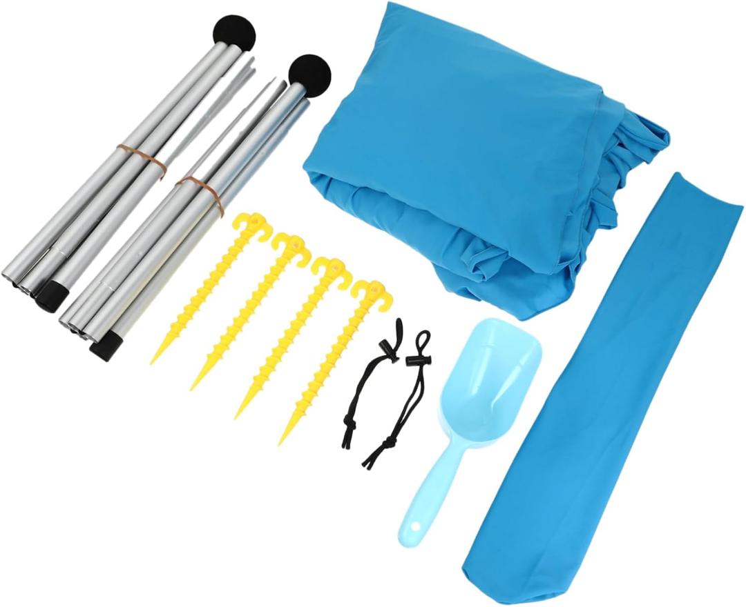 POPETPOP Sun Shade Sail Canopy Tent for Outdoor Protection UPF 50 Beach Camping Sunshade Random Color Accessories Portable Sun Shelter for Fishing and Picnics