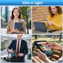 Fire HD 8 & HD 8 Plus Tablet Case(12th Gen/10th Gen, 2024/2022/2020 Release) Slim Folding Stand Cover with Auto Wake/Sleep Navy Blue