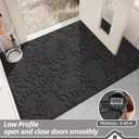 BEQHAUSE Door Mats 32x48, Dirt Trapper Doormats Indoor, Non-Slip Washable Entryway Rugs, Super Absorbent Welcome Mat for Front Door, Mud Shoes & Paws, Dark Grey