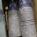 250PCS 70th Birthday Party Decorations for 50 Guests Blue and Gold Party Supplies for Men Include Disposable Paper Plates, Napkins, Cups, and Disposable Plastic Cutlery (70)