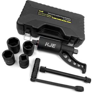 KJE Heavy Duty Torque Multiplier Wrench Set, w/ 1-5/16~1-5/8Inch Cr-v Socket (4800 N/M, 3,540 ft/lb), 1:64 Saving Lug Nut Remover Torque Wrench for Semi Truck & RVs