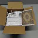 iLAND Victorian Dollhouse Furniture 1/12 Scale, Brewster Dollhouse Bedroom Furniture Set (White & Gold)