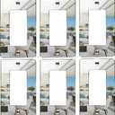 6 Pcs Acrylic Light Switch Plates Outlet Covers Durable Mirror Wall Plate Decorative Acrylic Mirrored Switch Plates And Outlet Covers Plates