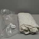 LASPERAL Knitted Tree Skirt 48 Inch Ivory White Crochet Christmas Tree Skirt, Farmhouse Rustic Cable Knit Edge Tree Skirt with Bow Tie for Home Dcor, Washable Heavy Yarn Tree Skirt Indoor Outdoor