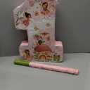 Blosssound Fairy Piñata Fairy 1st Birthday Decorations Supplies Flower Number One Princess Piñata Set with Stick Blindfold for Wonderland Garden Theme Baby Shower Celebration Decor(Birthday)