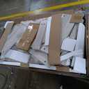 LINSY HOME Farmhouse Coffee Table with Storage, Wood Coffee Table for Living Room, Open Display Area and Storage Drawers with Metal Handles, Chic Style with Curved Base. Oak and Brown