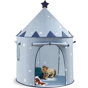 Tiny Land Kids Play Tent, Pop-Up Cute Toddler Tents, Portable Baby Tent for Indoor Fun & Imagination (Blue)