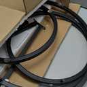 aboxoo Black Nesting Coffee Glass Table Set of 2, Metal Freme Side End Tables for Living Room Bedroom for Apartment Small Place Modern Industrial Simple, 23.6D x 23.6W x 17.7H in